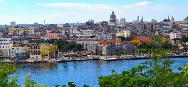 image of Havana Harbor with Real Fuerza (center-front)